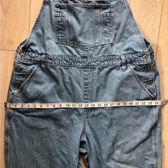 Abercrombie & Fitch Denim Overalls in Light Blue Size XL - Picture 2 of 12
